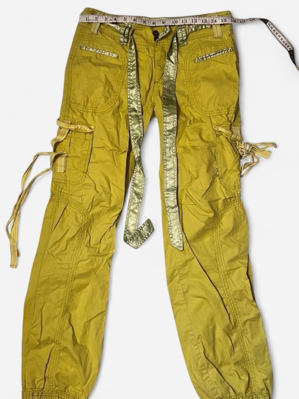 Women's Lime Green Cargo with Satin Trim